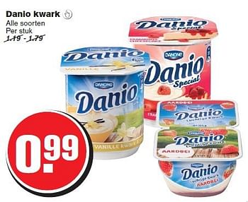 Aanbiedingen Danio kwark - Danio - Geldig van 20/08/2014 tot 26/08/2014 bij Hoogvliet