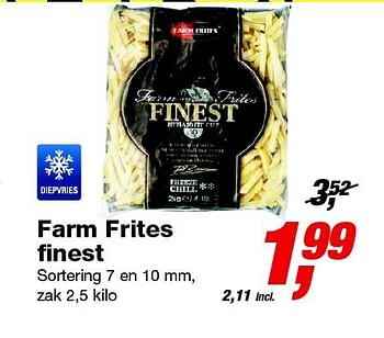 Aanbiedingen Farm frites finest - FarmFrites - Geldig van 20/08/2014 tot 26/08/2014 bij Makro