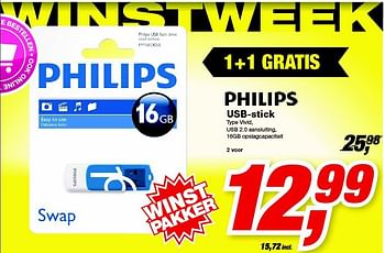 Aanbiedingen Philips usb-stick vivid - Philips - Geldig van 20/08/2014 tot 26/08/2014 bij Makro