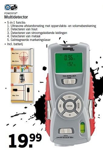 Aanbiedingen Multidetector - PowerFix - Geldig van 21/08/2014 tot 24/08/2014 bij Lidl