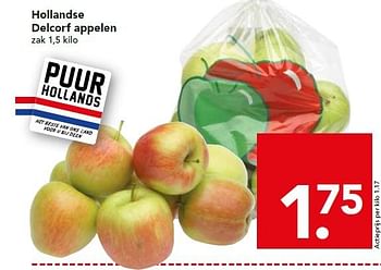 Aanbiedingen Hollandse delcorf appelen - Huismerk deen supermarkt - Geldig van 24/08/2014 tot 30/08/2014 bij Deen Supermarkten