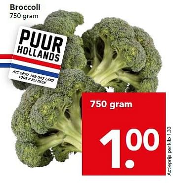 Aanbiedingen Broccoli - Huismerk deen supermarkt - Geldig van 24/08/2014 tot 30/08/2014 bij Deen Supermarkten