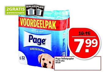 Aanbiedingen Page toiletpapier - Page - Geldig van 24/08/2014 tot 30/08/2014 bij Plus