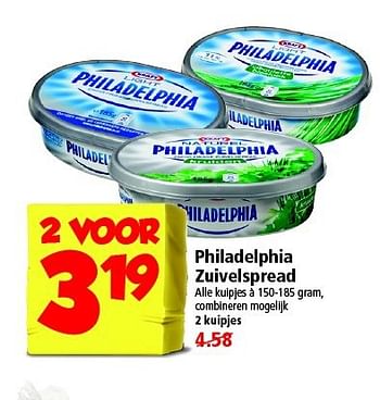 Aanbiedingen Philadelphia zuivelspread - Philadelphia - Geldig van 24/08/2014 tot 30/08/2014 bij Plus