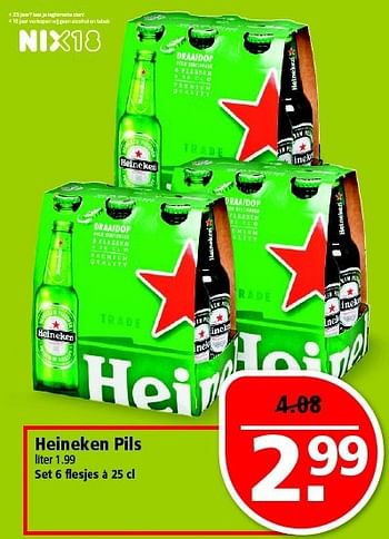 Aanbiedingen Heineken pils - Heineken - Geldig van 24/08/2014 tot 30/08/2014 bij Plus