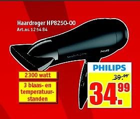 Aanbiedingen Philips haardroger hp8250-00 - Philips - Geldig van 25/08/2014 tot 07/09/2014 bij Kijkshop