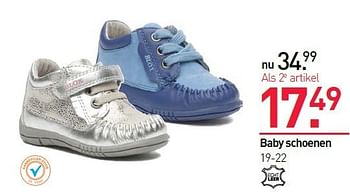 Aanbiedingen Baby schoenen - Huismerk - Scapino - Geldig van 25/08/2014 tot 14/09/2014 bij Scapino