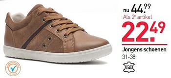 Aanbiedingen Jongens schoenen - Huismerk - Scapino - Geldig van 25/08/2014 tot 14/09/2014 bij Scapino