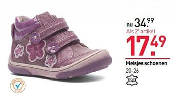 Aanbiedingen Meisjes schoenen - Huismerk - Scapino - Geldig van 25/08/2014 tot 14/09/2014 bij Scapino