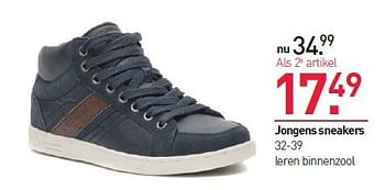 Aanbiedingen Jongens sneakers - Huismerk - Scapino - Geldig van 25/08/2014 tot 14/09/2014 bij Scapino