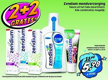 Aanbiedingen Zendium mondverzorging - Zendium - Geldig van 26/08/2014 tot 31/08/2014 bij Trekpleister