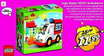 Aanbiedingen Lego duplo 10527 ambulance - Lego - Geldig van 26/08/2014 tot 31/08/2014 bij Trekpleister