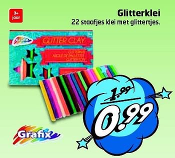 Aanbiedingen Glitterklei - Grafix - Geldig van 26/08/2014 tot 31/08/2014 bij Trekpleister