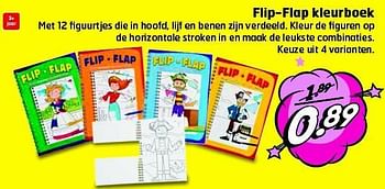 Aanbiedingen Flip-flap kleurboek - Huismerk - Trekpleister - Geldig van 26/08/2014 tot 31/08/2014 bij Trekpleister