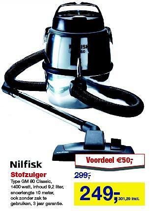 Aanbiedingen Nilfisk stofzuiger gm 80 classic - Nilfisk - Geldig van 27/08/2014 tot 09/09/2014 bij Makro