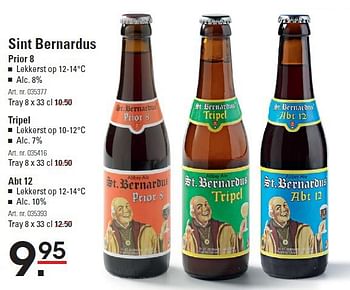 Aanbiedingen Sint bernardus prior 8 - St.Bernardus - Geldig van 28/08/2014 tot 15/09/2014 bij Sligro