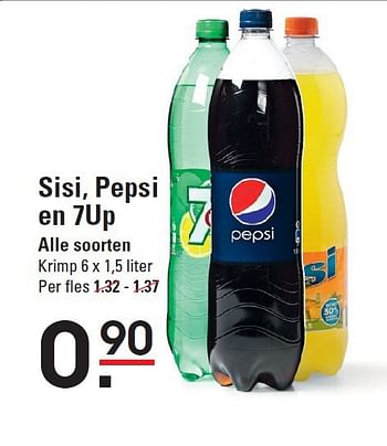 Aanbiedingen Sisi, pepsi en 7up - Pepsi - Geldig van 28/08/2014 tot 15/09/2014 bij Sligro