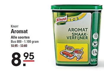 Aanbiedingen Knorr aromat - Knorr - Geldig van 28/08/2014 tot 15/09/2014 bij Sligro