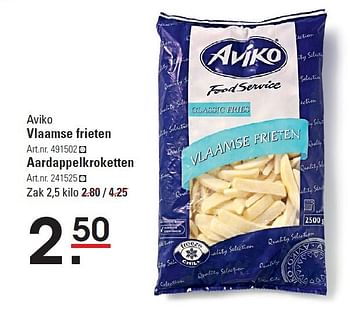 Aanbiedingen Aviko vlaamse frieten - Aviko - Geldig van 28/08/2014 tot 15/09/2014 bij Sligro