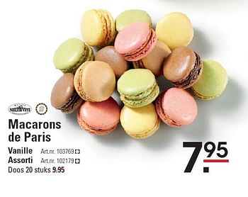 Aanbiedingen Macarons de paris - Niels de Veeye - Geldig van 28/08/2014 tot 15/09/2014 bij Sligro