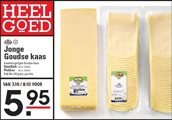 Aanbiedingen Jonge goudse kaas - derooij - Geldig van 28/08/2014 tot 15/09/2014 bij Sligro