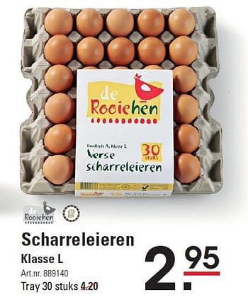 Aanbiedingen Scharreleieren - De Rooiehen - Geldig van 28/08/2014 tot 15/09/2014 bij Sligro