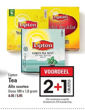 Aanbiedingen Lipton tea - Lipton - Geldig van 28/08/2014 tot 15/09/2014 bij Sligro