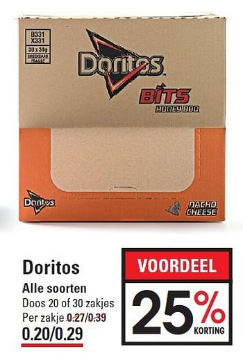 Aanbiedingen Doritos - Doritos - Geldig van 28/08/2014 tot 15/09/2014 bij Sligro