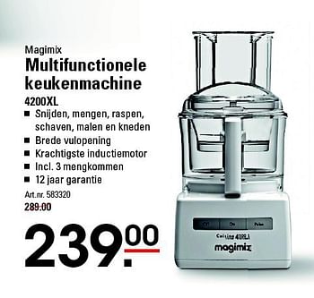Aanbiedingen Magimix multifunctionele keukenmachine - Magimix - Geldig van 28/08/2014 tot 15/09/2014 bij Sligro