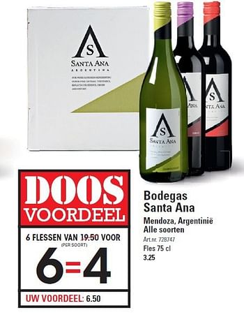 Aanbiedingen Bodegas santa ana mendoza, argentinië - Witte wijnen - Geldig van 28/08/2014 tot 15/09/2014 bij Sligro