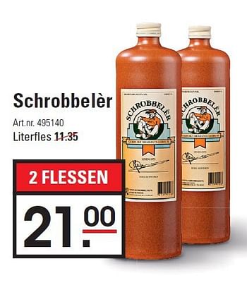 Aanbiedingen Schrobbelèr - Schrobbeler - Geldig van 28/08/2014 tot 15/09/2014 bij Sligro