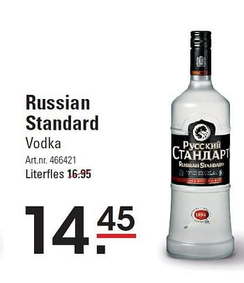 Aanbiedingen Russian standard - Russian Standard - Geldig van 28/08/2014 tot 15/09/2014 bij Sligro