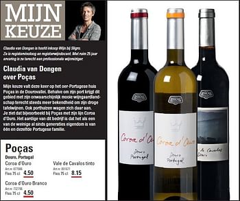 Aanbiedingen Poças douro, portugal coroa d`ouro - Witte wijnen - Geldig van 28/08/2014 tot 15/09/2014 bij Sligro
