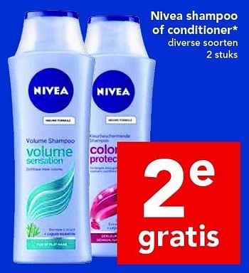 Aanbiedingen Nivea shampoo of conditioner - Nivea - Geldig van 31/08/2014 tot 06/09/2014 bij Deen Supermarkten
