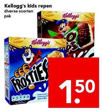Aanbiedingen Kellogg`s kids repen - Kellogg's - Geldig van 31/08/2014 tot 06/09/2014 bij Deen Supermarkten