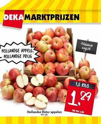 Aanbiedingen Hollandse elstar appelen - Huismerk - Deka Markt - Geldig van 31/08/2014 tot 06/09/2014 bij Deka Markt