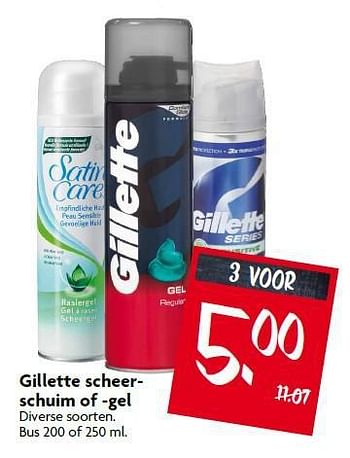Aanbiedingen Gillette scheerschuim of -gel - Gillette - Geldig van 31/08/2014 tot 06/09/2014 bij Deka Markt