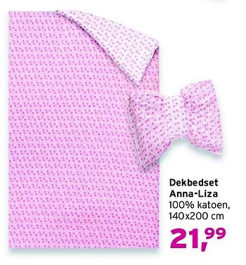 Aanbiedingen Dekbedset anna-liza - Huismerk - Leen Bakker - Geldig van 31/08/2014 tot 13/09/2014 bij Leen Bakker