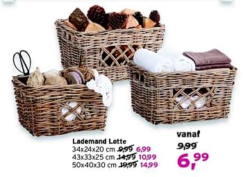 Aanbiedingen Lademand lotte - Huismerk - Leen Bakker - Geldig van 31/08/2014 tot 13/09/2014 bij Leen Bakker