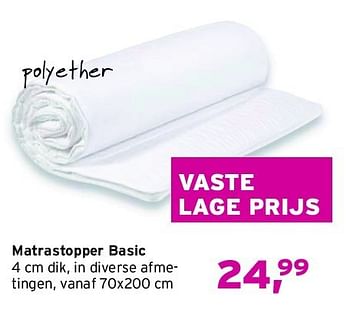 Aanbiedingen Matrastopper basic - Huismerk - Leen Bakker - Geldig van 31/08/2014 tot 13/09/2014 bij Leen Bakker