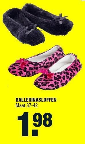 Aanbiedingen Ballerinasloffen - Huismerk - Big Bazar - Geldig van 01/09/2014 tot 07/09/2014 bij Big Bazar