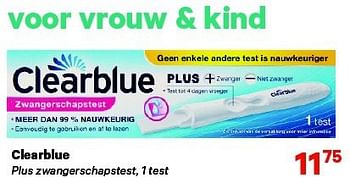 Aanbiedingen Clearblue - Clearblue - Geldig van 01/09/2014 tot 14/09/2014 bij Etos