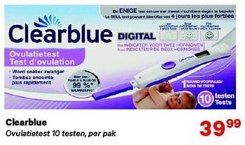 Aanbiedingen Clearblue - Clearblue - Geldig van 01/09/2014 tot 14/09/2014 bij Etos
