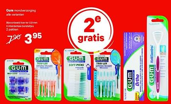 Aanbiedingen Gum mondverzorging - GUM - Geldig van 01/09/2014 tot 14/09/2014 bij Etos