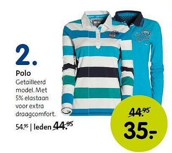 Aanbiedingen Polo getailleerd model. met 5% elastaan voor extra draag comfort - Huismerk - ANWB - Geldig van 01/09/2014 tot 14/09/2014 bij ANWB