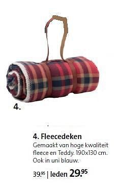 Aanbiedingen Fleecedeken - Huismerk - ANWB - Geldig van 01/09/2014 tot 14/09/2014 bij ANWB