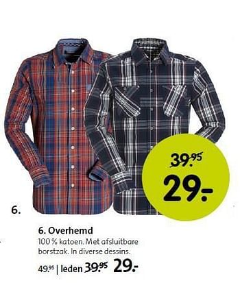 Aanbiedingen Overhemd 100 % katoen - Huismerk - ANWB - Geldig van 01/09/2014 tot 14/09/2014 bij ANWB