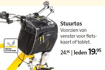 Aanbiedingen Stuurtas voorzien van venster voor fietskaart of tablet - Huismerk - ANWB - Geldig van 01/09/2014 tot 14/09/2014 bij ANWB