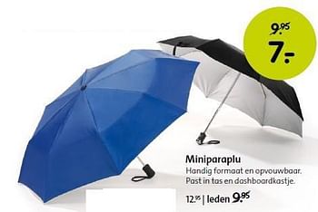 Aanbiedingen Miniparaplu - Huismerk - ANWB - Geldig van 01/09/2014 tot 14/09/2014 bij ANWB