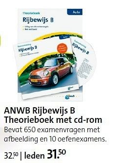 Aanbiedingen Anwb rijbewijs b theorieboek met cd-rom - Huismerk - ANWB - Geldig van 01/09/2014 tot 14/09/2014 bij ANWB